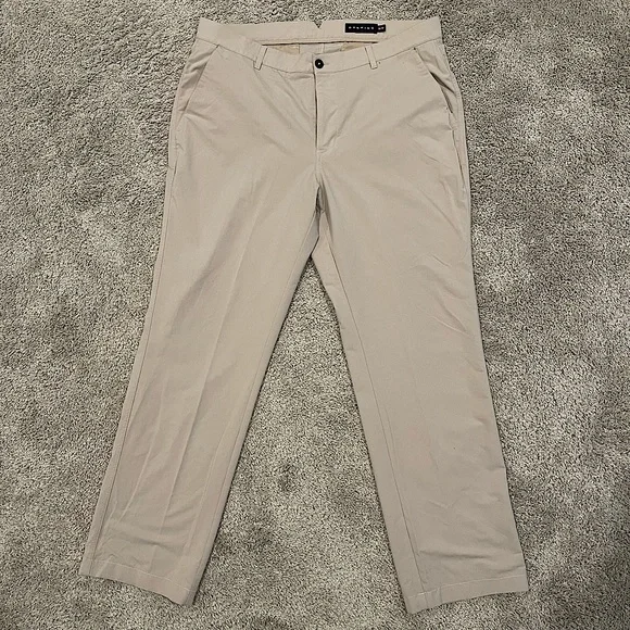 dunning Pants Dunning Everbest Mens Performance Khaki Golf